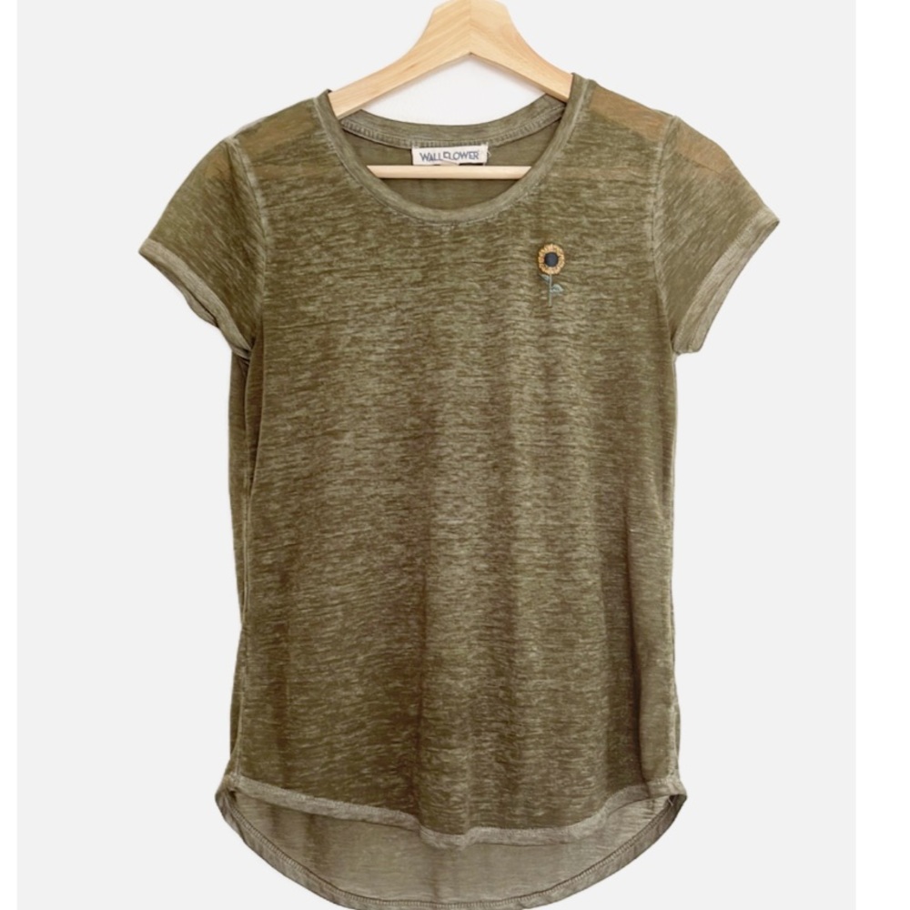 Wallflower burnout sunflower t-shirt S